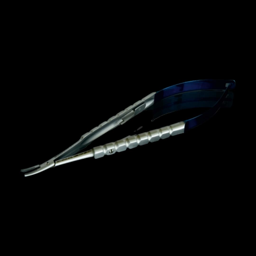 Micro naaldvoerder Castroviejo gebogen – 1 mm